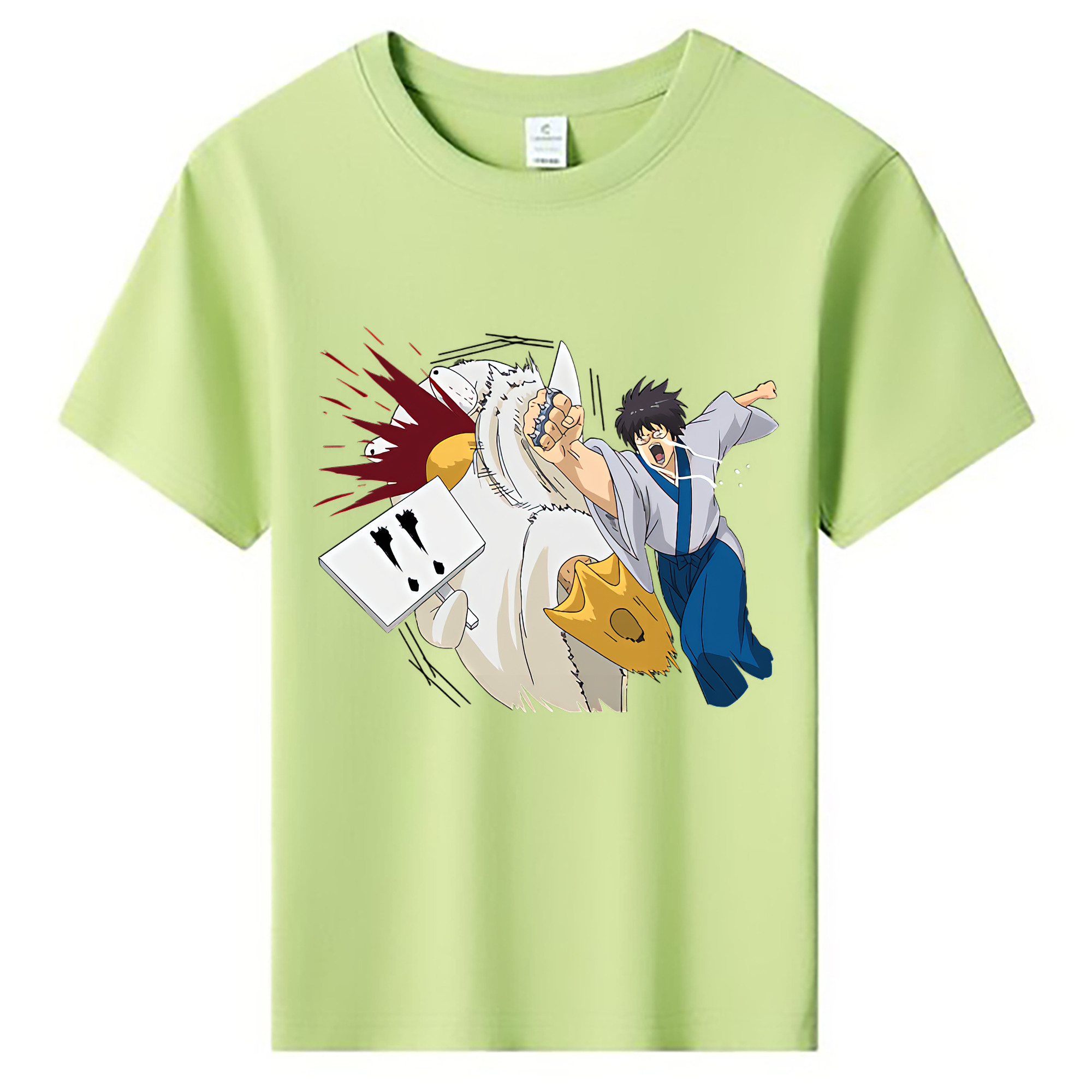 （画像用） ぎんたま 坂田銀時（さかたぎんとき） 神楽 志村新八（しむら しんぱち） GINTAMA Sakata Gintoki Kagura Shimura Shinpachi 綿100％キッズTシャツ（フロントプリント）